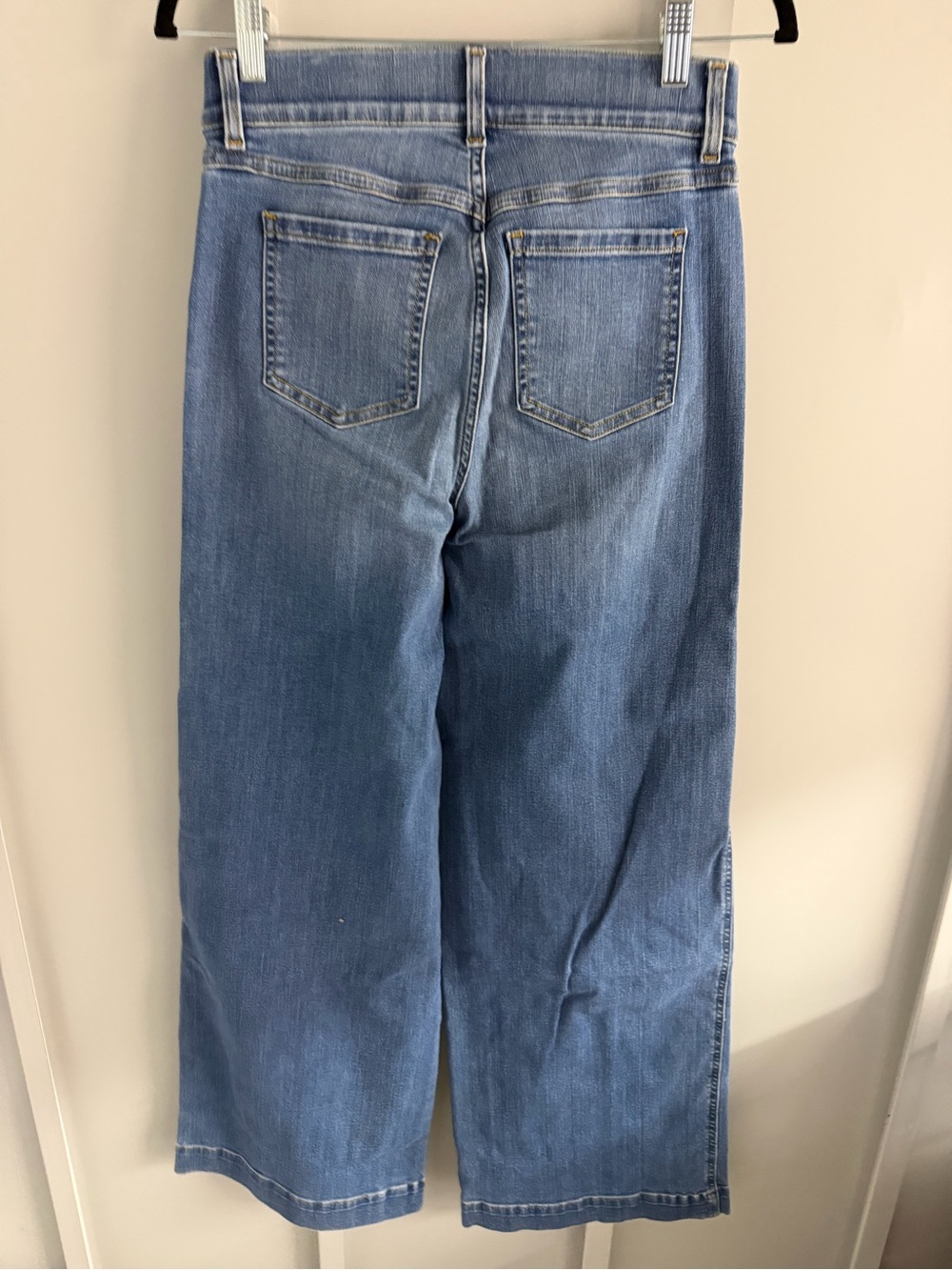 SPANX Seamed Front Pull On Wide Leg Jeans Size S New - Picture 5 of 8